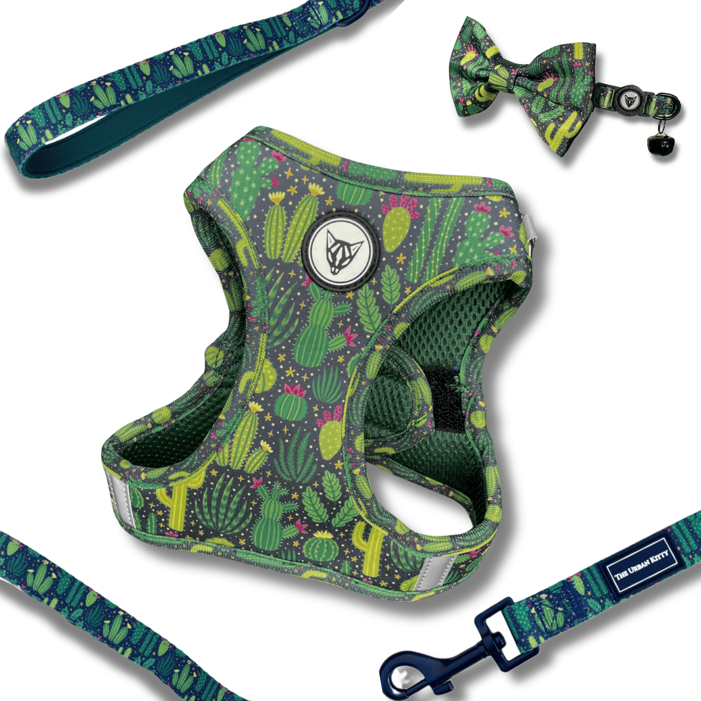 The Urban Kitty Cactus Edition - Cat Harness Bundle