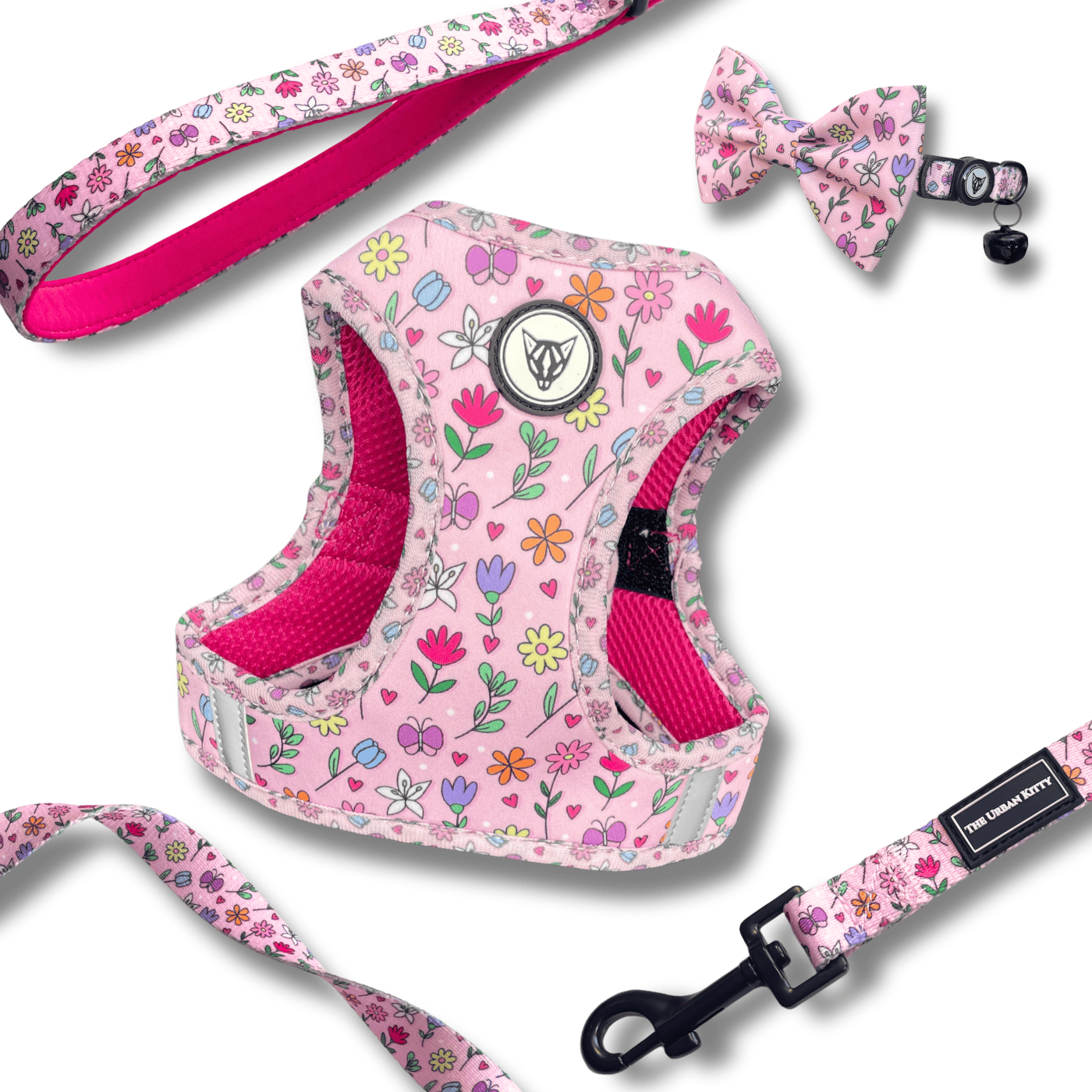 The Urban Kitty Petal & Print Edition - Cat Harness Bundle